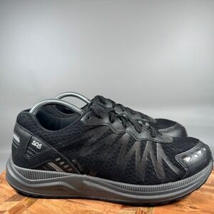 SAS Mission Shoes Mens Black Walking Athletic Sneakers Size 8.5 4E Vibram Sole